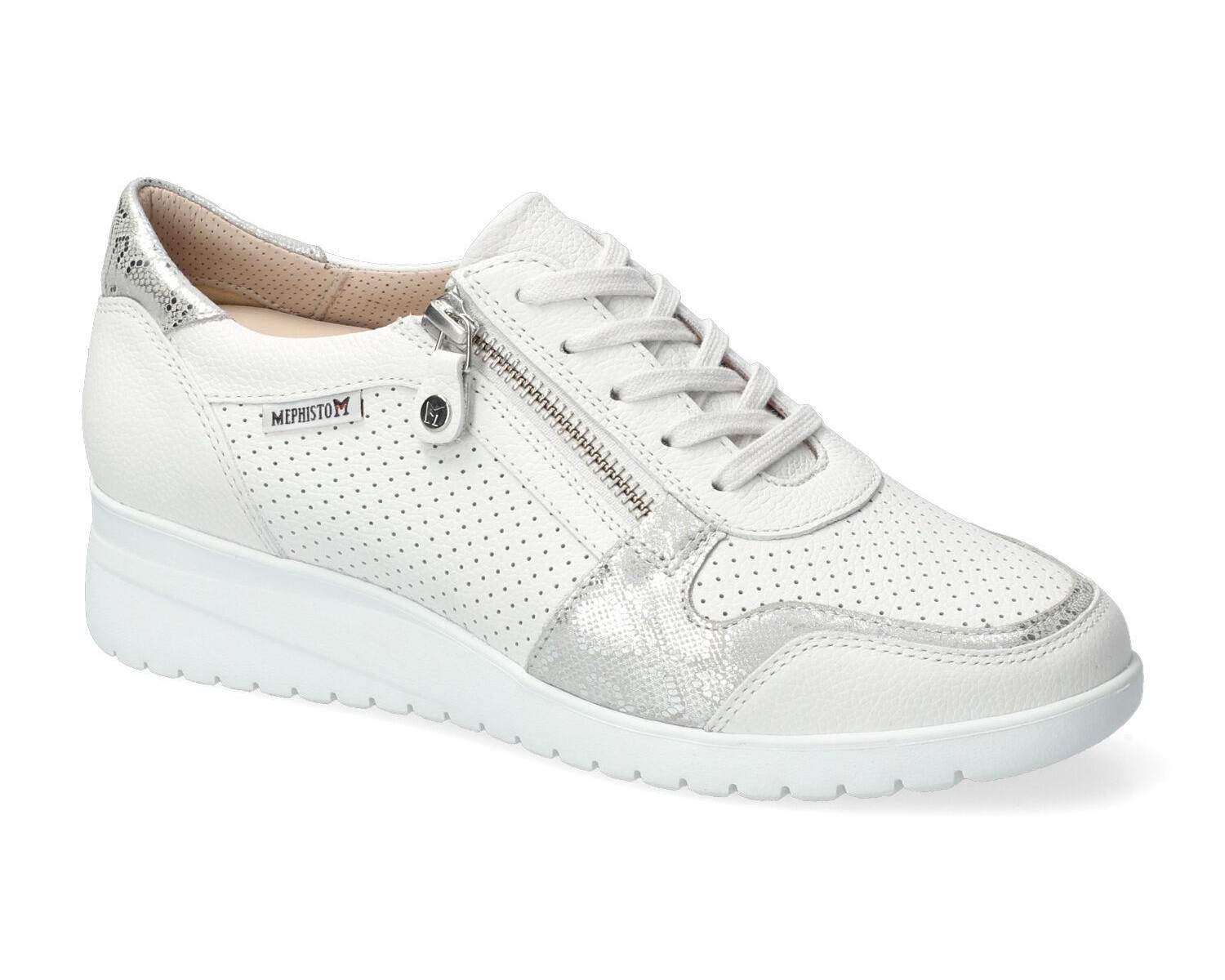 lacets femme modèle Iasmina perf blanc - Mephisto